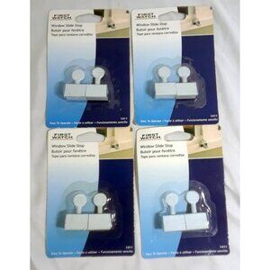 First Watch 1411 White Pair Of Patio Sliding Door Slide Stops set of 4